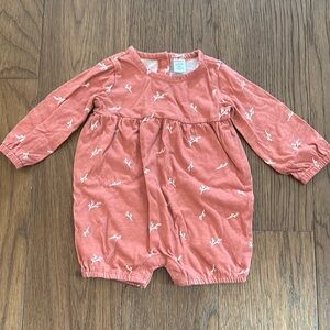 Nordstrom Baby Romper with Leaf Print - 9 Mos